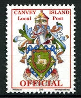 Canvey Local Post Coat of Arms Official Mail Stamp