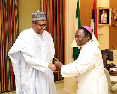  Buhari meeting Reverend Mathew Kukah 