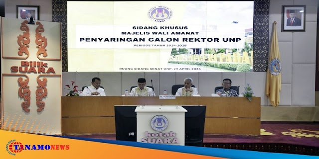 MWA Tetapkan Tiga Nama Calon Rektor UNP Periode 2024-2029