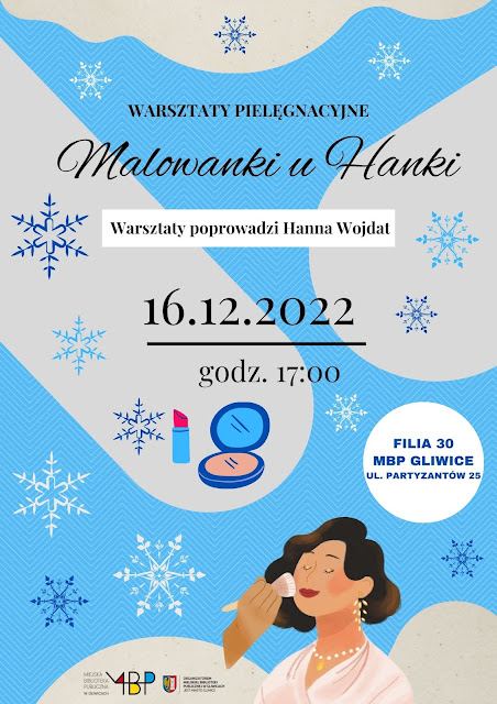 Niebiesko-szary plakat promujący wydarzenie