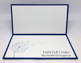 Linda Vich Creates: Dandelion Wishes Thank You. Dandelion Wishes, Blueberry Bushel and silvery glitteriness combine to produce a stunning thank you card!