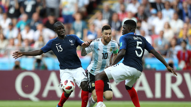 Francia se impuso a Argentina 4-3 en Kazán