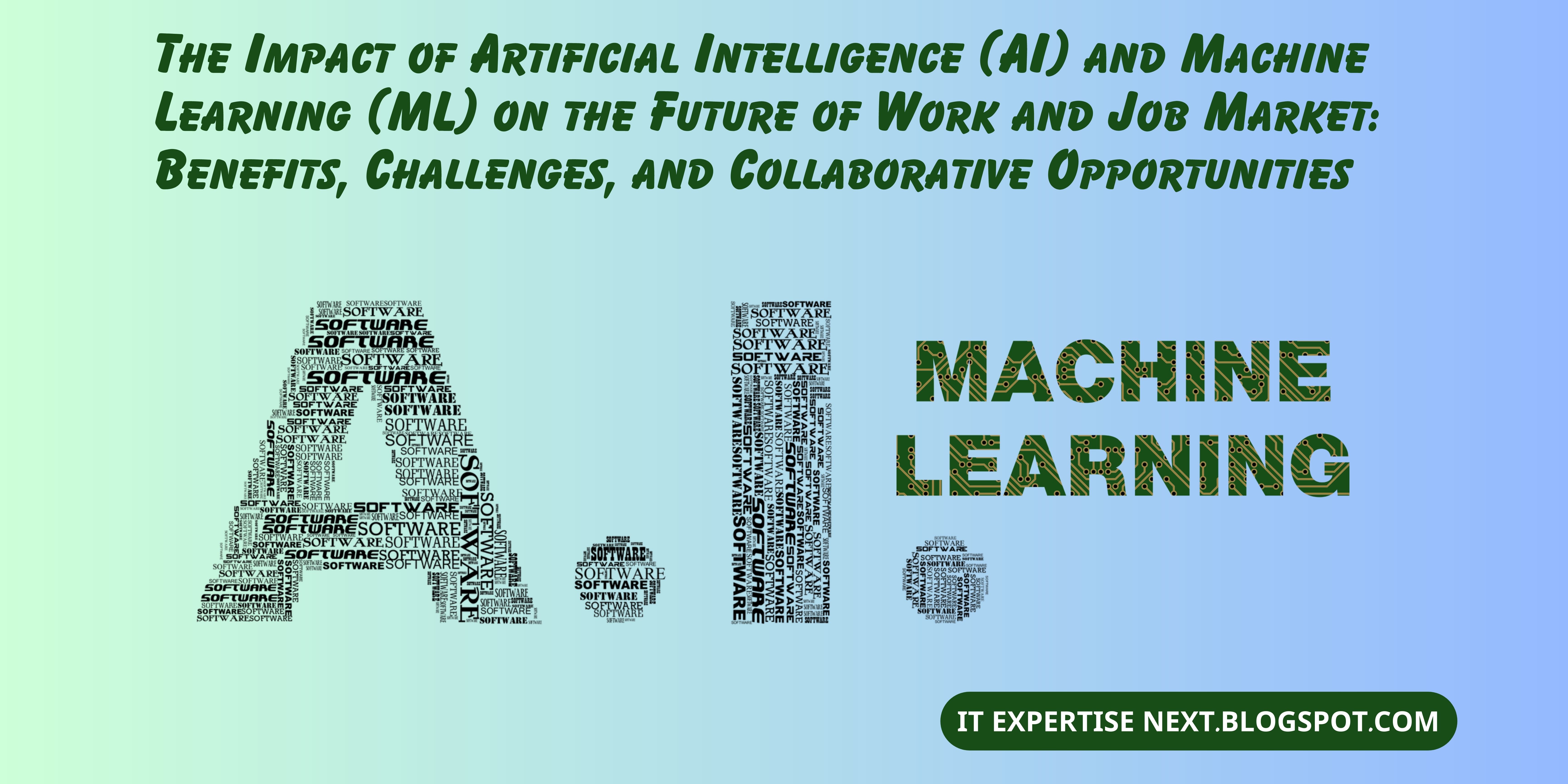 The Impact of Artificial Intelligence (AI) and Machine Learning (ML) on the Future of Work and Job Market: Benefits, Challenges, and Collaborative Opportunities