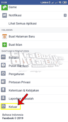 masuk akun fb saya langsung