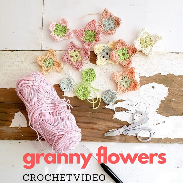 Teil 2 Häkelblumen - Sommerblumendecke * Tutorial * crochet flowers for the summer flower blanket