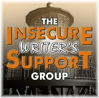 The logo for the Insecure Writer's Support Group with a light house in the background. 