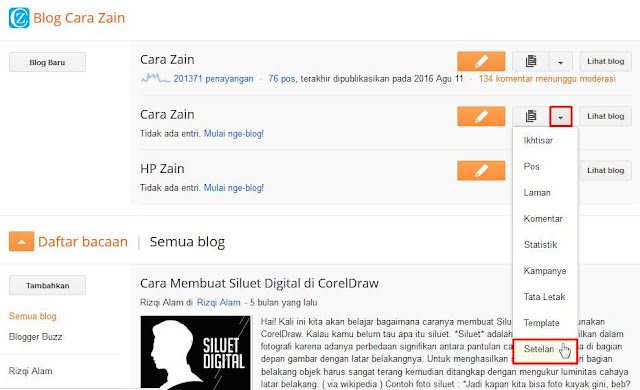 Cara Menghapus Blog Secara Permanen Di Blogger Terbaru