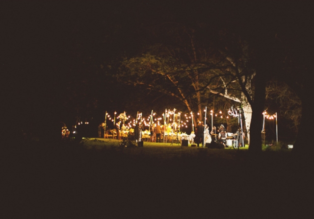 How amazingly romantic is this backyard wedding Love