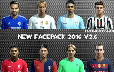 New Facepack 2016 V2.6 Pes 2013 