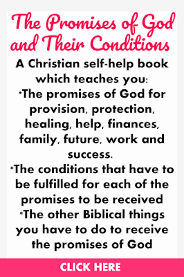 The Promises of God and Their Conditions is a Christian self-help book which teaches you the promises of God for provision, protection, healing, help, finances, family, future, work and success as well as the conditions you have to be fulfill to receive each of these promises.