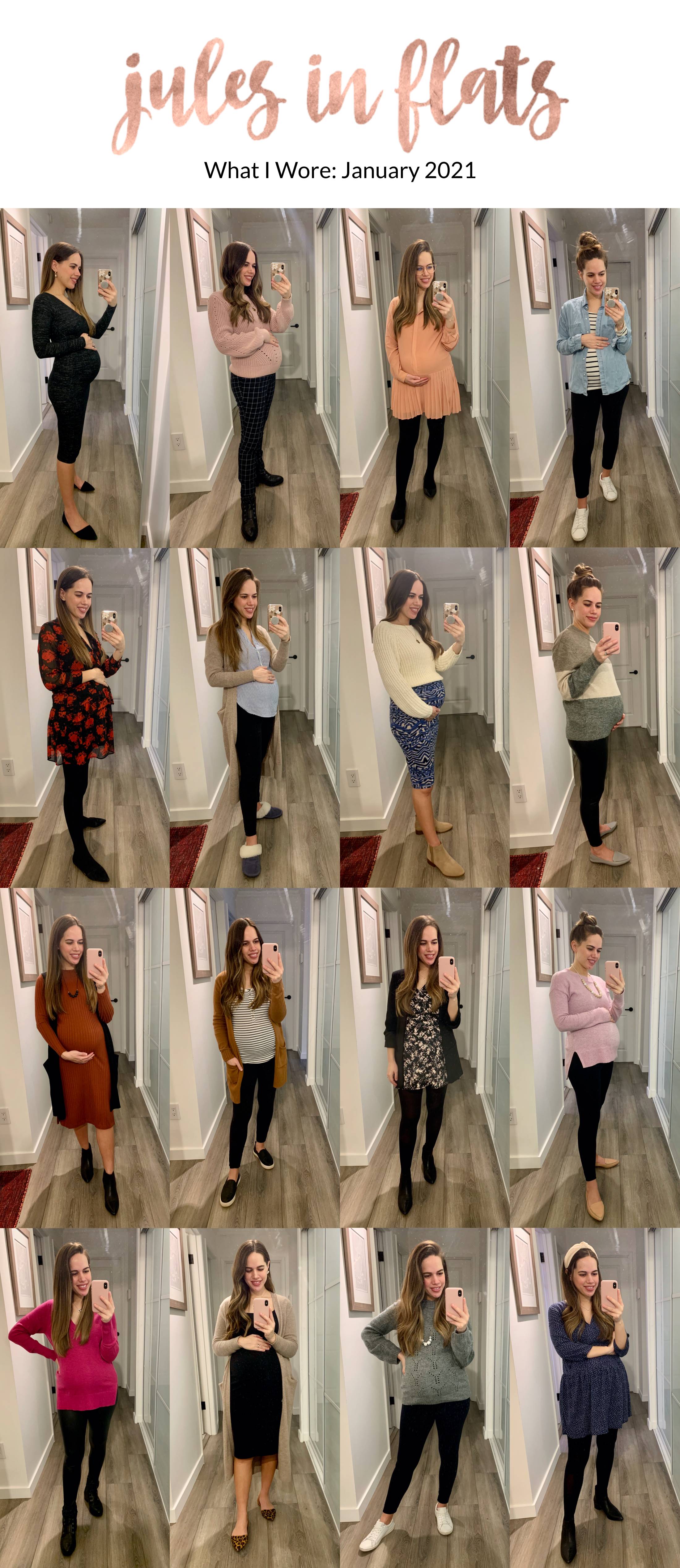 Jules in Flats - Monthly Outfit Roundup January 2021