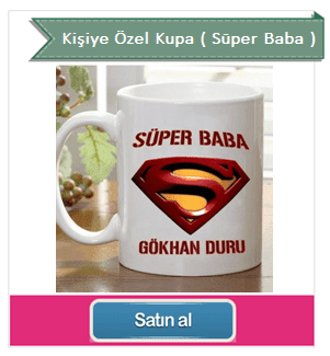 Kişiye Özel Süper Baba Kupa Bardak