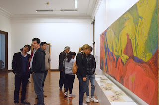 Exposición Centauromaquía. Anhelo Hernández. Biblioteca Nacional del Uruguay.