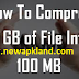 How To Compress 1 GB Of File Into 100 MB