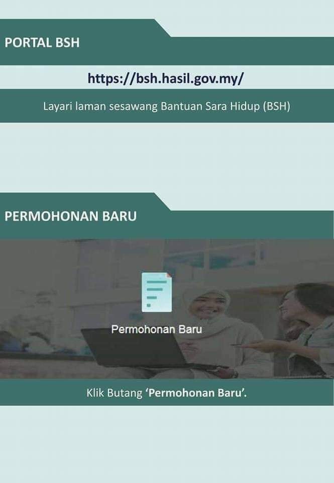 Cara-cara untuk PERMOHONAN BAHARU bantuan prihatin 