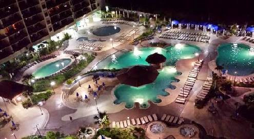 Pool Deck Night View   Picture of North Beach Plantation, North