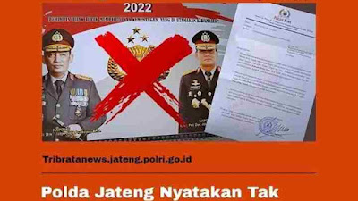 Polda Jateng Nyatakan Tak Terkait Kalender Police News..