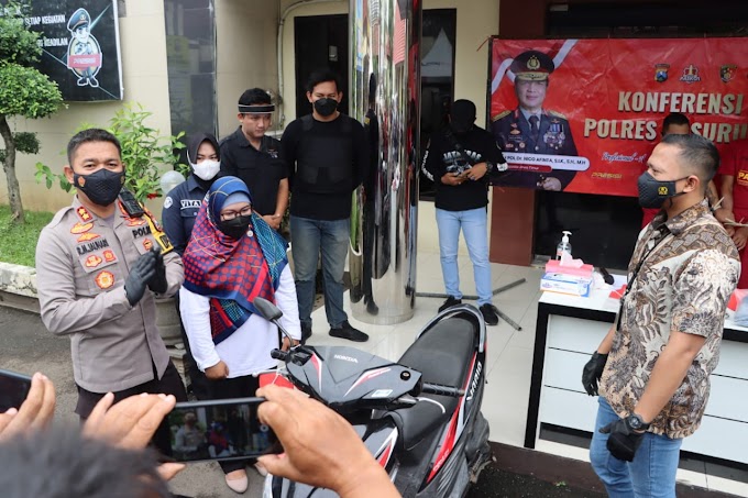 Komitmen Ciptakan Kamtibmas,Polres Pasuruan Kota Berhasil Ungkap Pelaku Curanmor