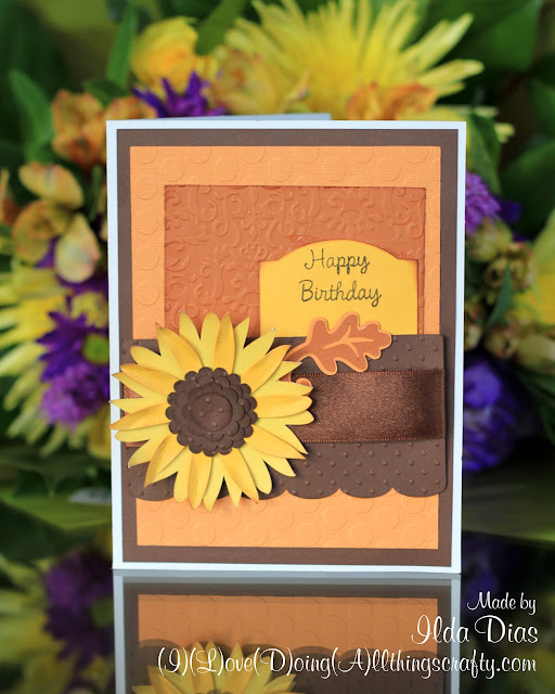 Autumn Sunflower Birthday Card | Mojo Monday Sketch Challenge