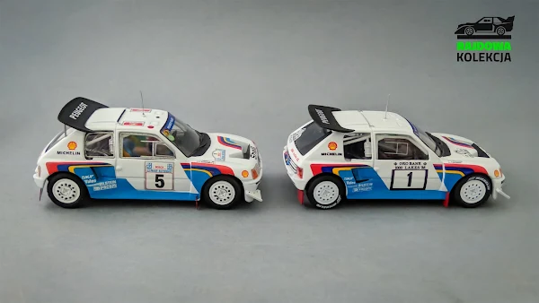 IXO RAC119 vs Altaya, Peugeot 205 T16 E2