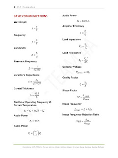 eletromagnetismo formulas