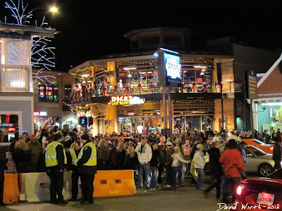 downtown gatlinburg at night, tennessee, party