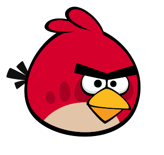 Free Printable Angry Birds Stickers, Toppers or Labels. 