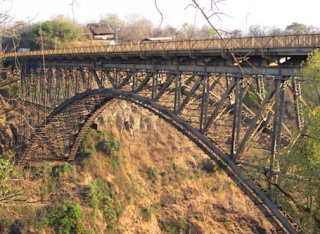 This bridge is connection between Zimbabwe and Zambia.