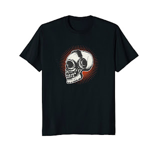 Head Banger Skull T shirt by Brand X Clothing