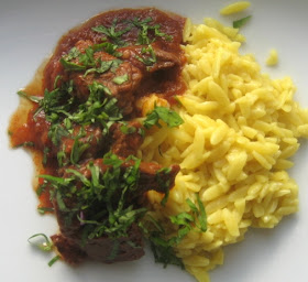 Romersk oksegryde med orzo