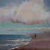 Solitary Walk, Seascape Paintings by Arizona Artist Amy Whitehouse