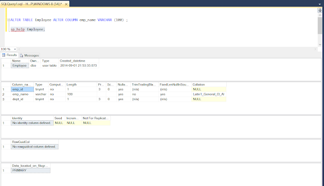 how to increase length of a column in SQL Server database