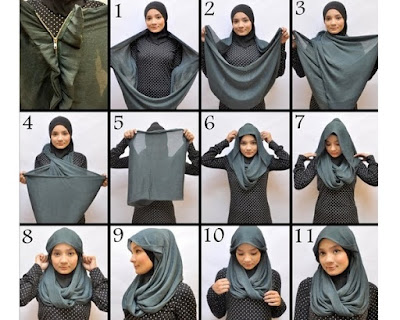 Cara Memakai Jilbab Simple