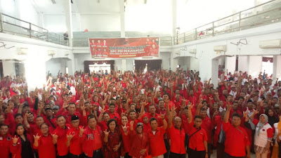 Ribuan Kader PDIP Tapteng dan Sibolga Nyatakan Dukung Ganjar Pranowo