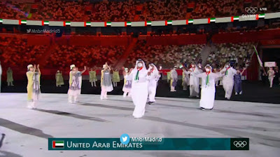 📸 | دخول الوفد الإماراتي 🇦🇪 في أولمبياد طوكيو 2020 .  ‏⁦‪#tokyo2020
