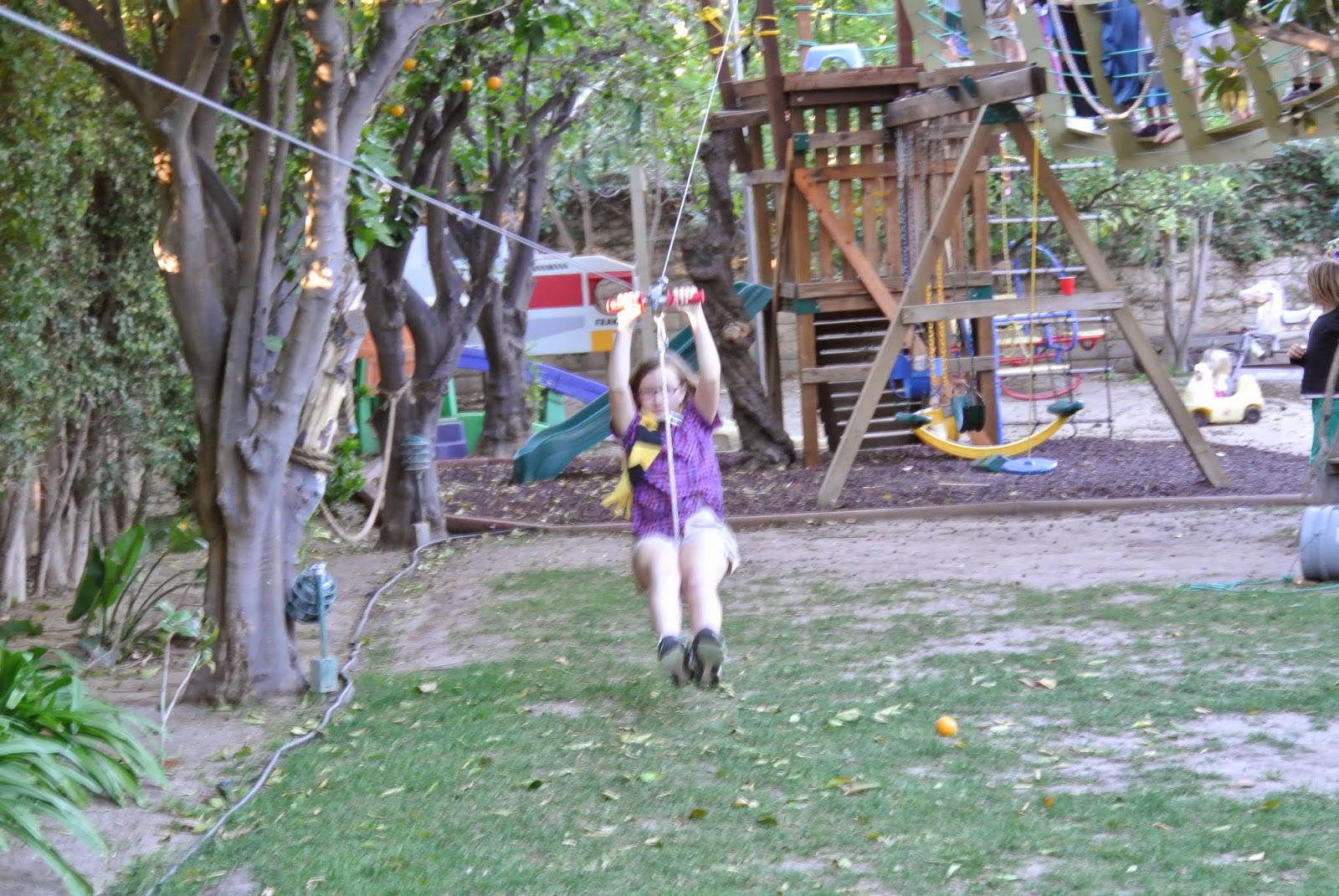 Elegant Backyard Zip Line Architecture Nice