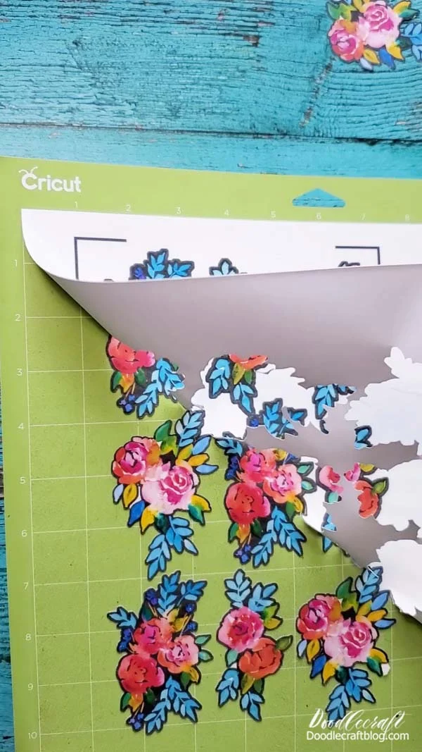 Of course...   It doesn't always work out perfectly!   I had a couple of tries that cut the backing as well as the top.   I really doesn't take much to cut through that sticker paper.   These cut-out stickers still work great, just aren't on one sheet to sell or gift.
