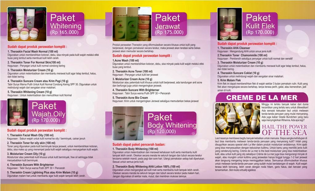 Contoh Desain Brosur Kosmetik Cantik dan Menarik - Desain 