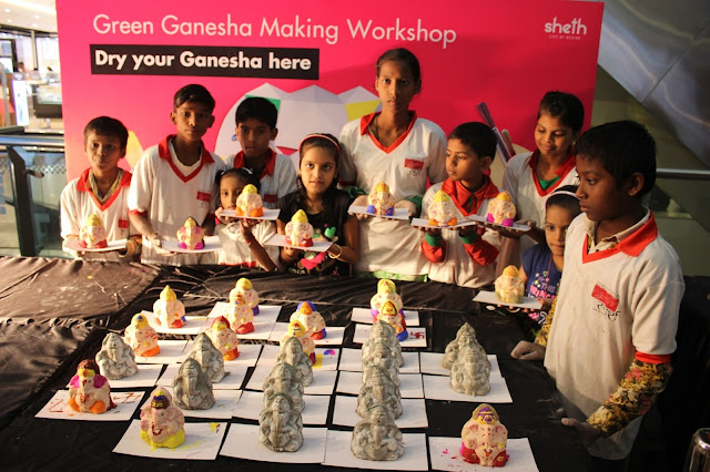 Record 411 Eco-Friendly Ganesha Murti’s made at Viviana Mall in just two days