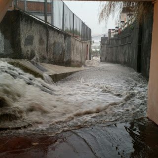 Torrente en el túnel de Burtzeña