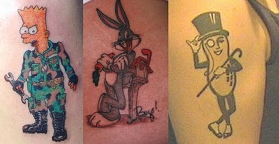 3 Cartoon Tattoos collection