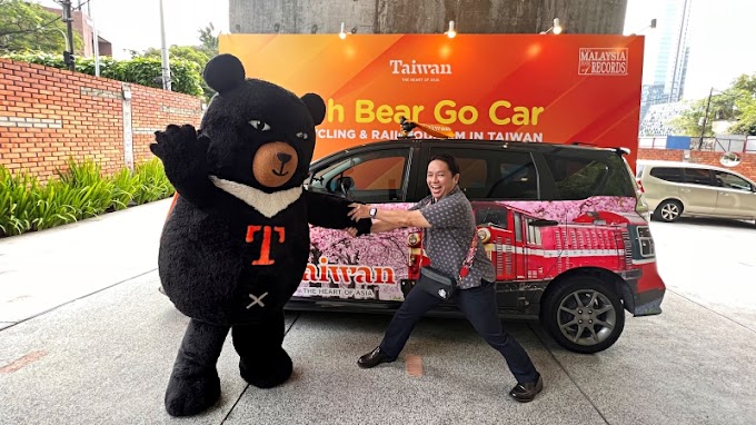 'Oh Bear Go' Travel Taiwan Advertising Vehicles Roam Three Malaysian Cities 