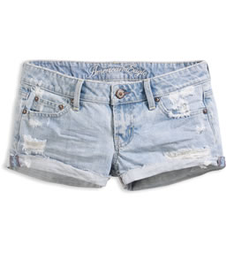 American Eagle Destroyed Denim Shorts