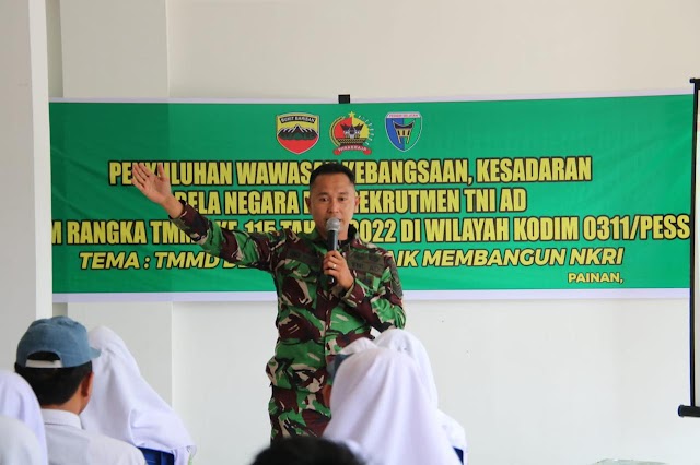 Pelajar SMA dan SMK di Painan, diajak ikuti rektuitmen TNI AD
