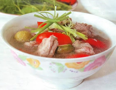 canh sườn nấu sấu