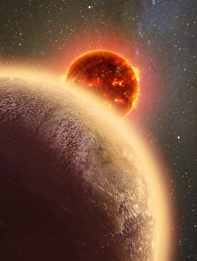 ilustração do exoplaneta GJ 1132b