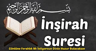 İnşirah Suresi türkçe okunuşu, meali ve sesli olarak okunuşu ile