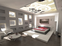 Bedroom : Modern Bedroom Design With Distressed Wall Ryan