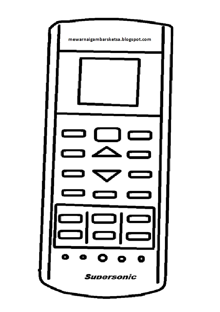  Mewarnai  Gambar Mewarnai  Gambar Sketsa Remote Control 1