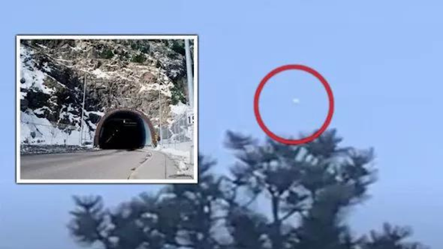 Cheyenne Mountain UFO sighting of an Orb above the secret mountain facility.